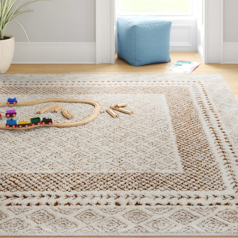 Calvo Machine Woven Oriental Brown Area Rug